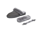 AUSTRALIAN SHEPHERD<sup>®</sup> Fluffy Strap Slingback Slippers