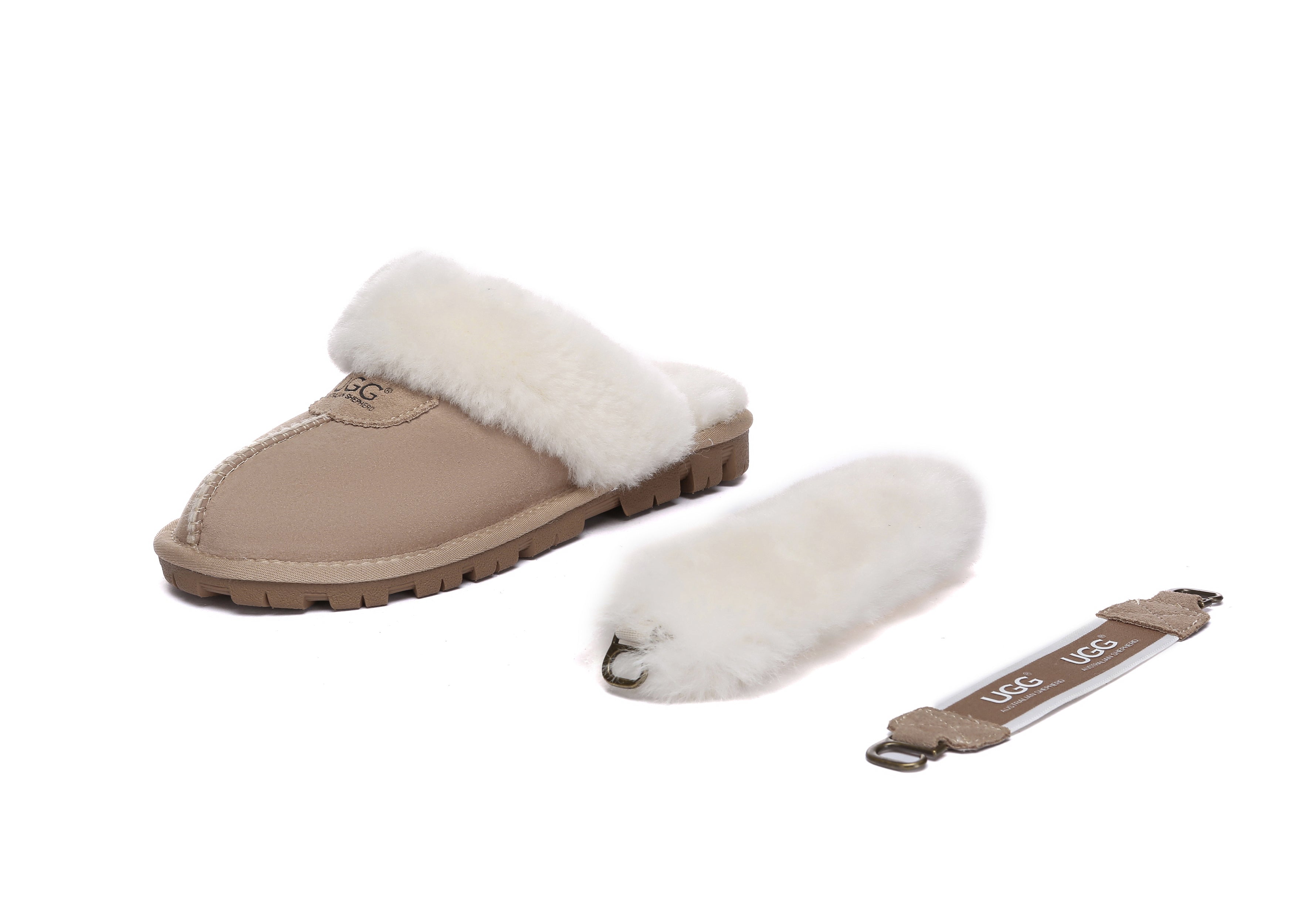 AUSTRALIAN SHEPHERD<sup>®</sup> Fluffy Strap Slingback Slippers