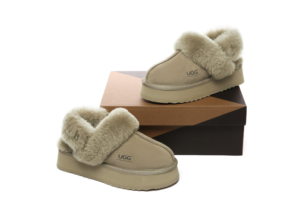 AUSTRALIAN SHEPHERD<sup>®</sup> Strap Slingback Platform Slippers Musa