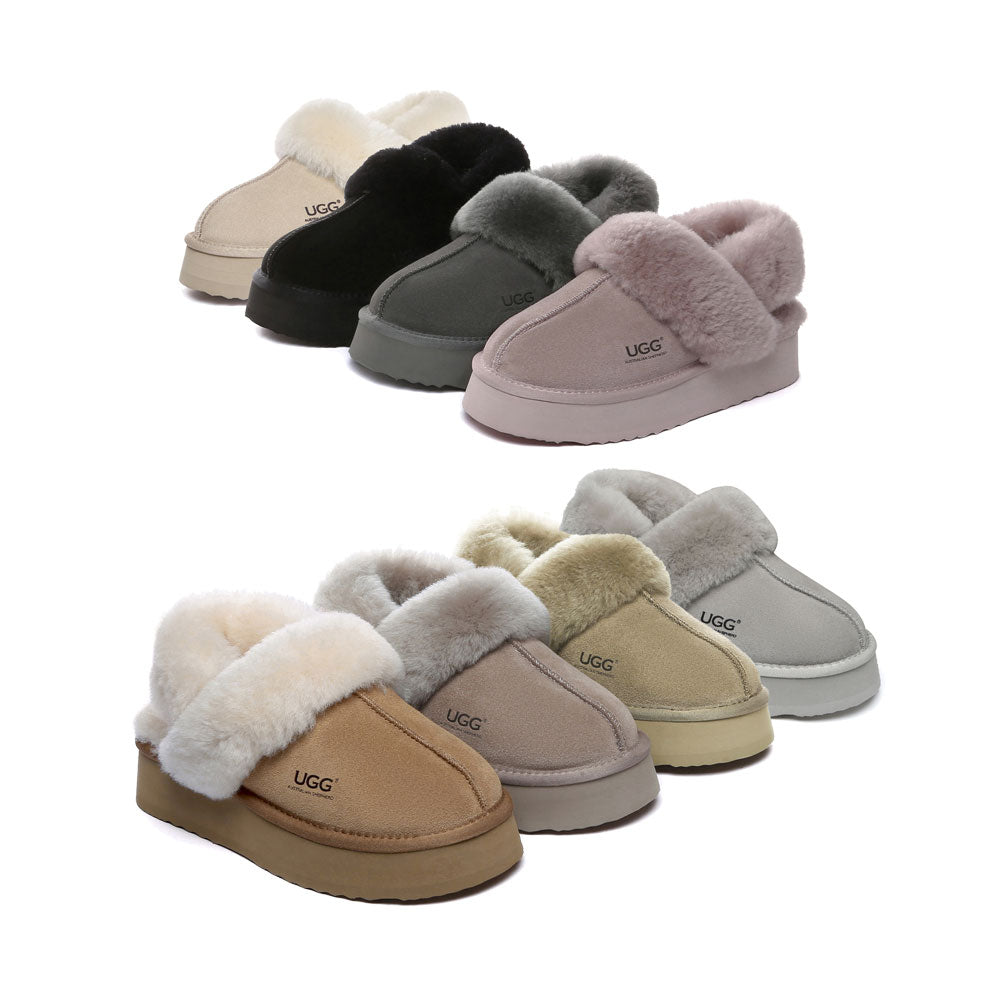 AUSTRALIAN SHEPHERD<sup>®</sup> Strap Slingback Platform Slippers Musa