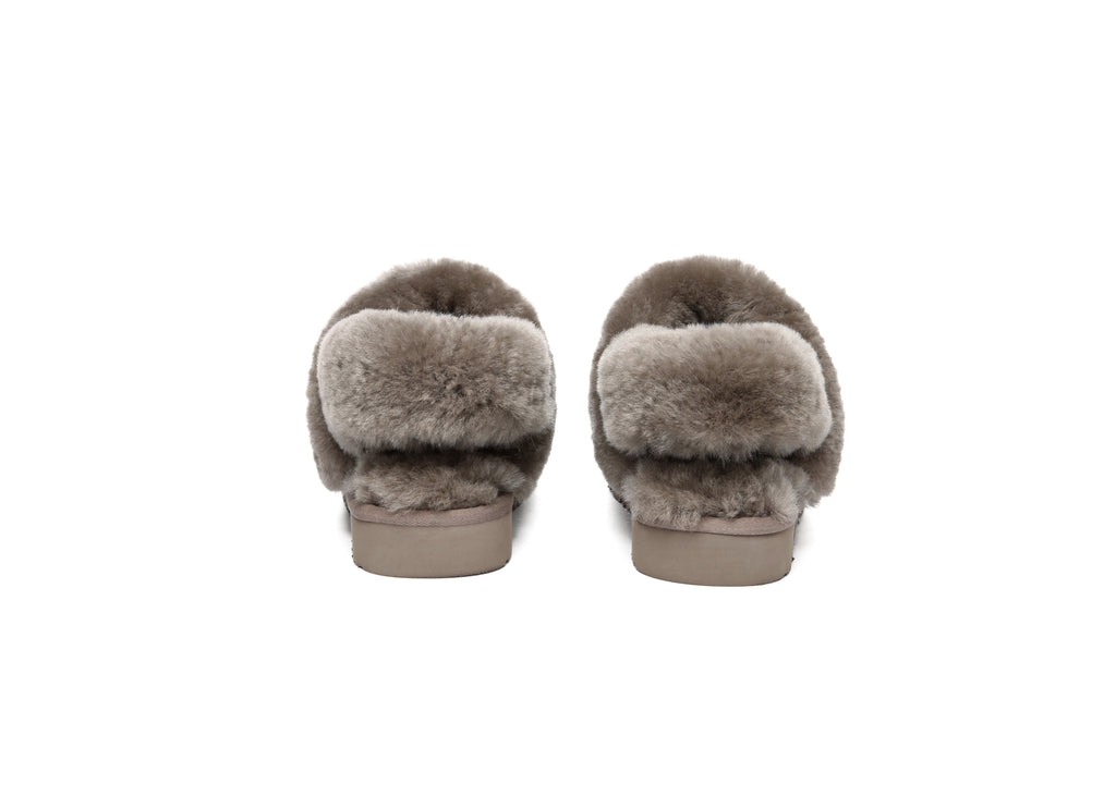 AUSTRALIAN SHEPHERD<sup>®</sup> Removable Wool Strap Slingback Muffin Fluffy