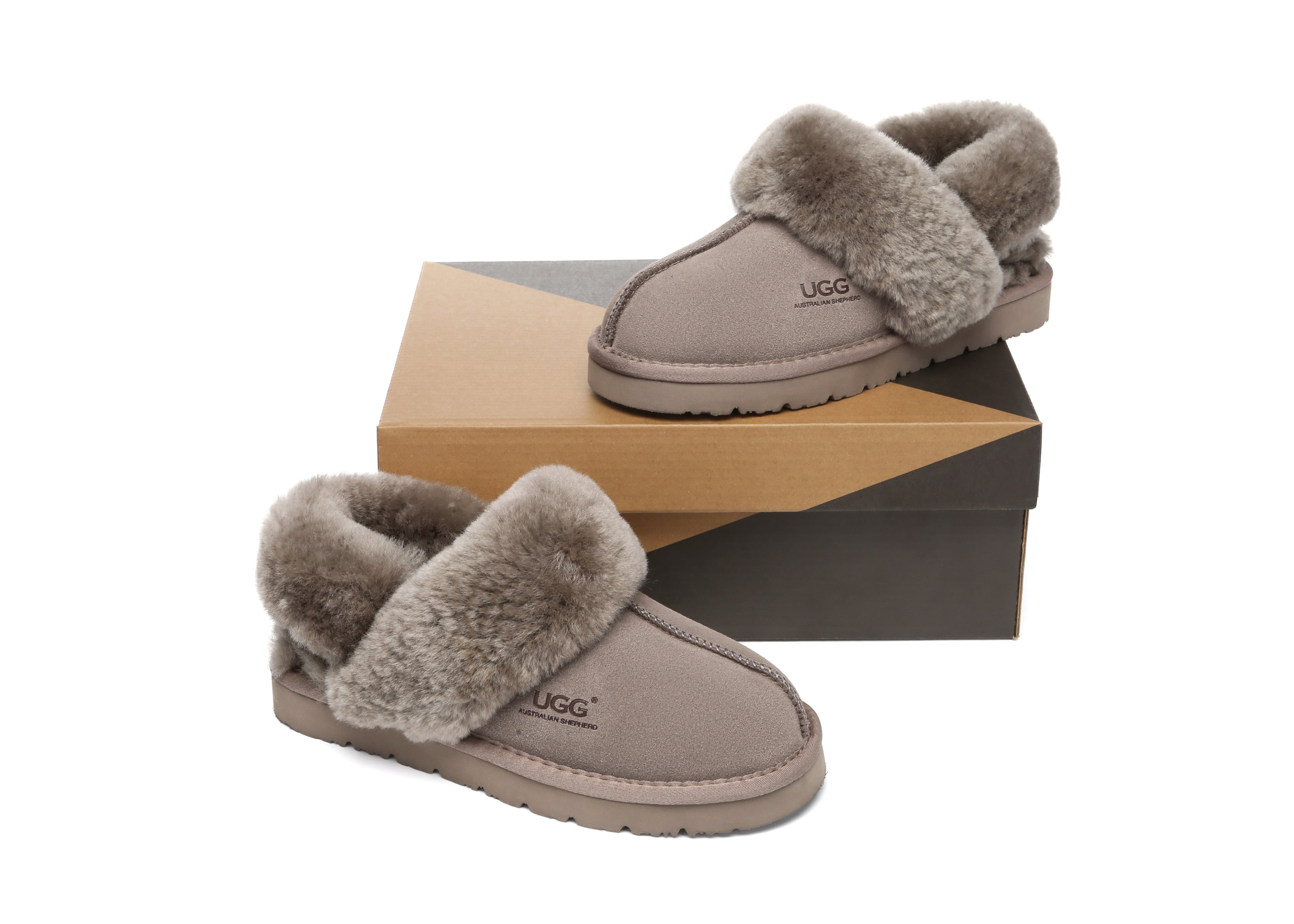 AUSTRALIAN SHEPHERD<sup>®</sup> Removable Wool Strap Slingback Muffin Fluffy