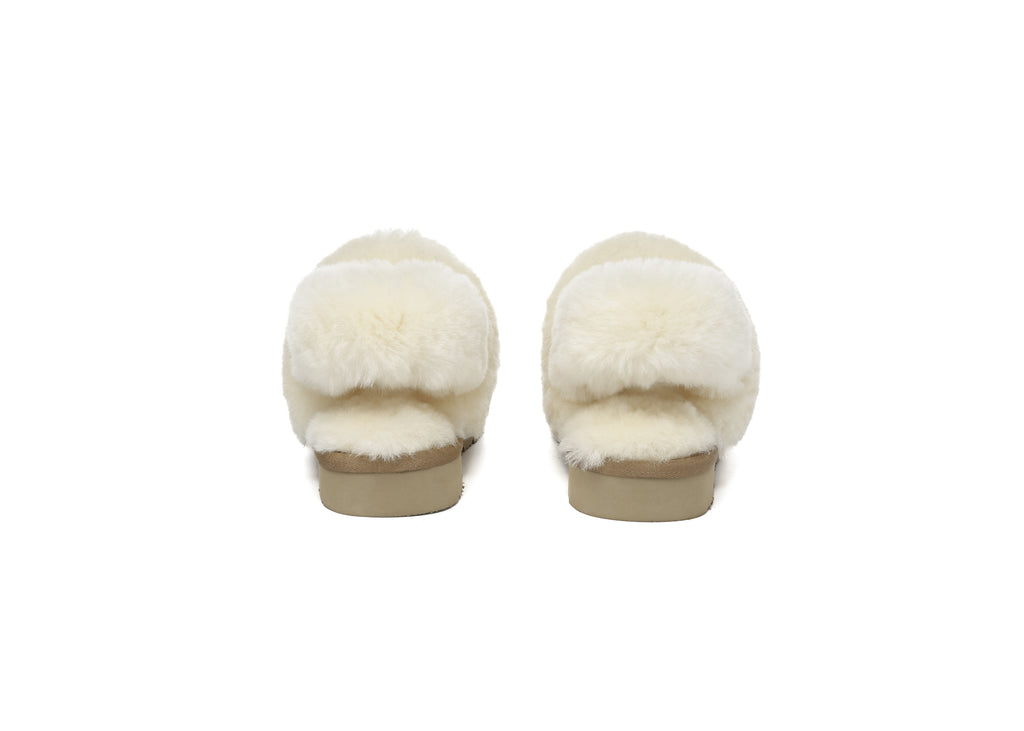 AUSTRALIAN SHEPHERD<sup>®</sup> Removable Wool Strap Slingback Muffin Fluffy