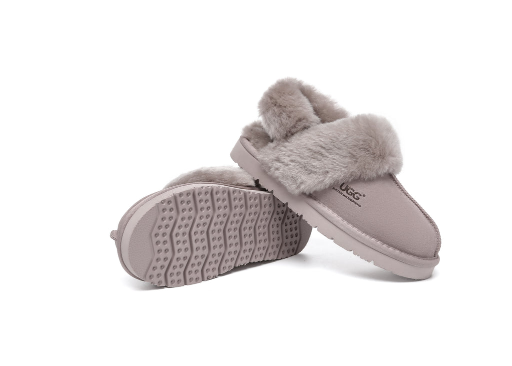 AUSTRALIAN SHEPHERD<sup>®</sup> Removable Wool Strap Slingback Muffin Fluffy