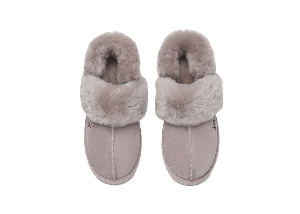 AUSTRALIAN SHEPHERD<sup>®</sup> Removable Wool Strap Slingback Muffin Fluffy