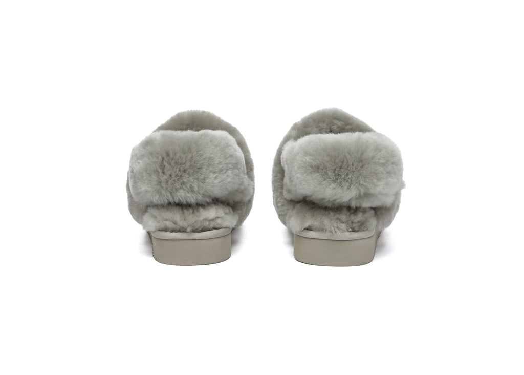AUSTRALIAN SHEPHERD<sup>®</sup> Removable Wool Strap Slingback Muffin Fluffy
