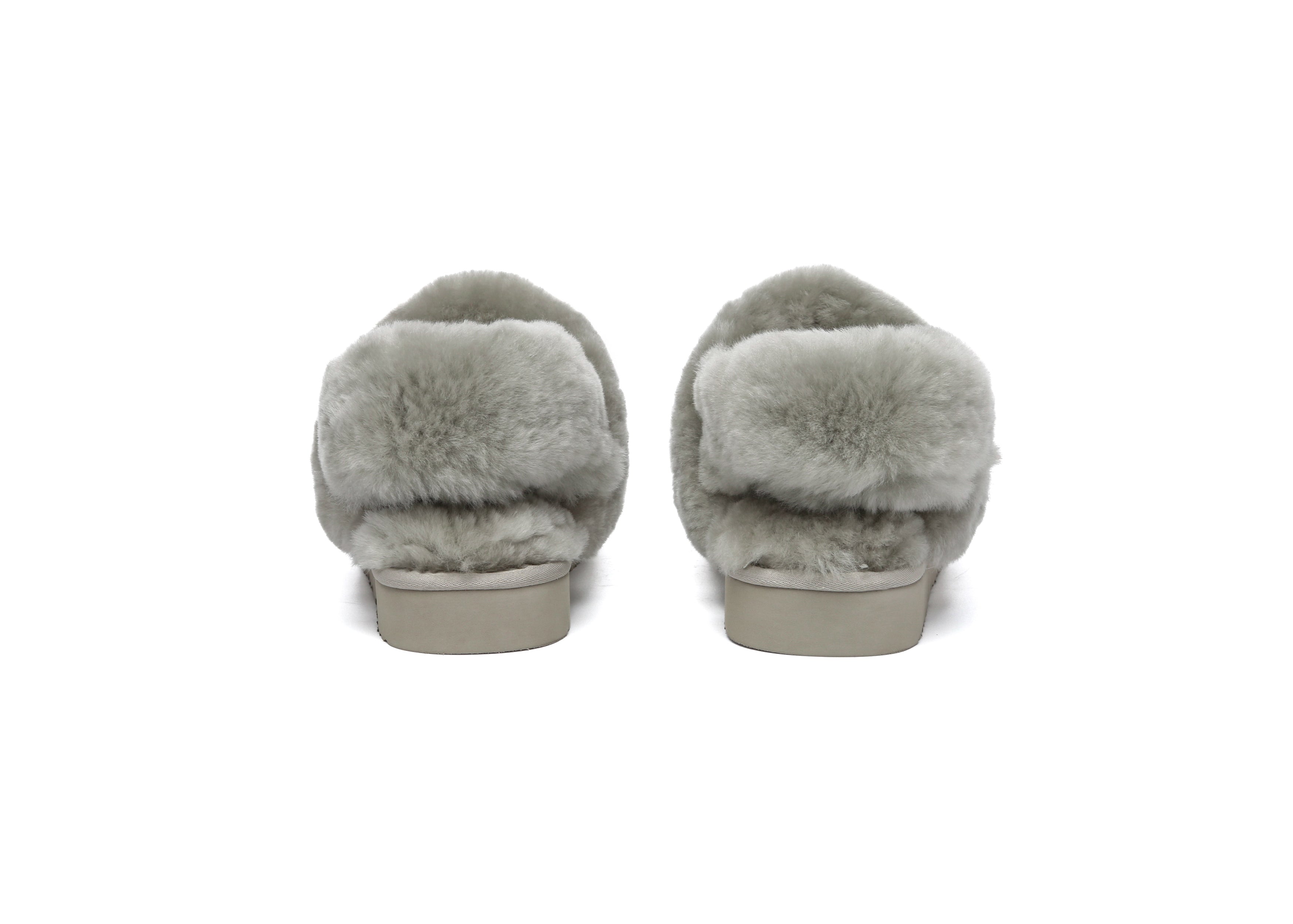 AUSTRALIAN SHEPHERD<sup>®</sup> Removable Wool Strap Slingback Muffin Fluffy