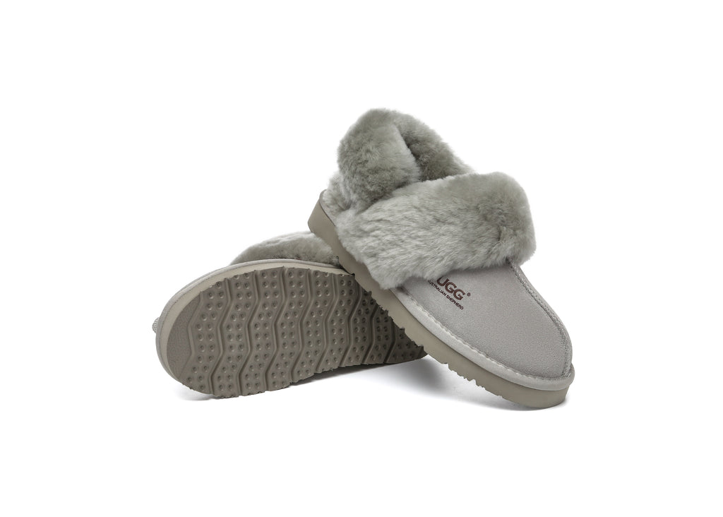 AUSTRALIAN SHEPHERD<sup>®</sup> Removable Wool Strap Slingback Muffin Fluffy