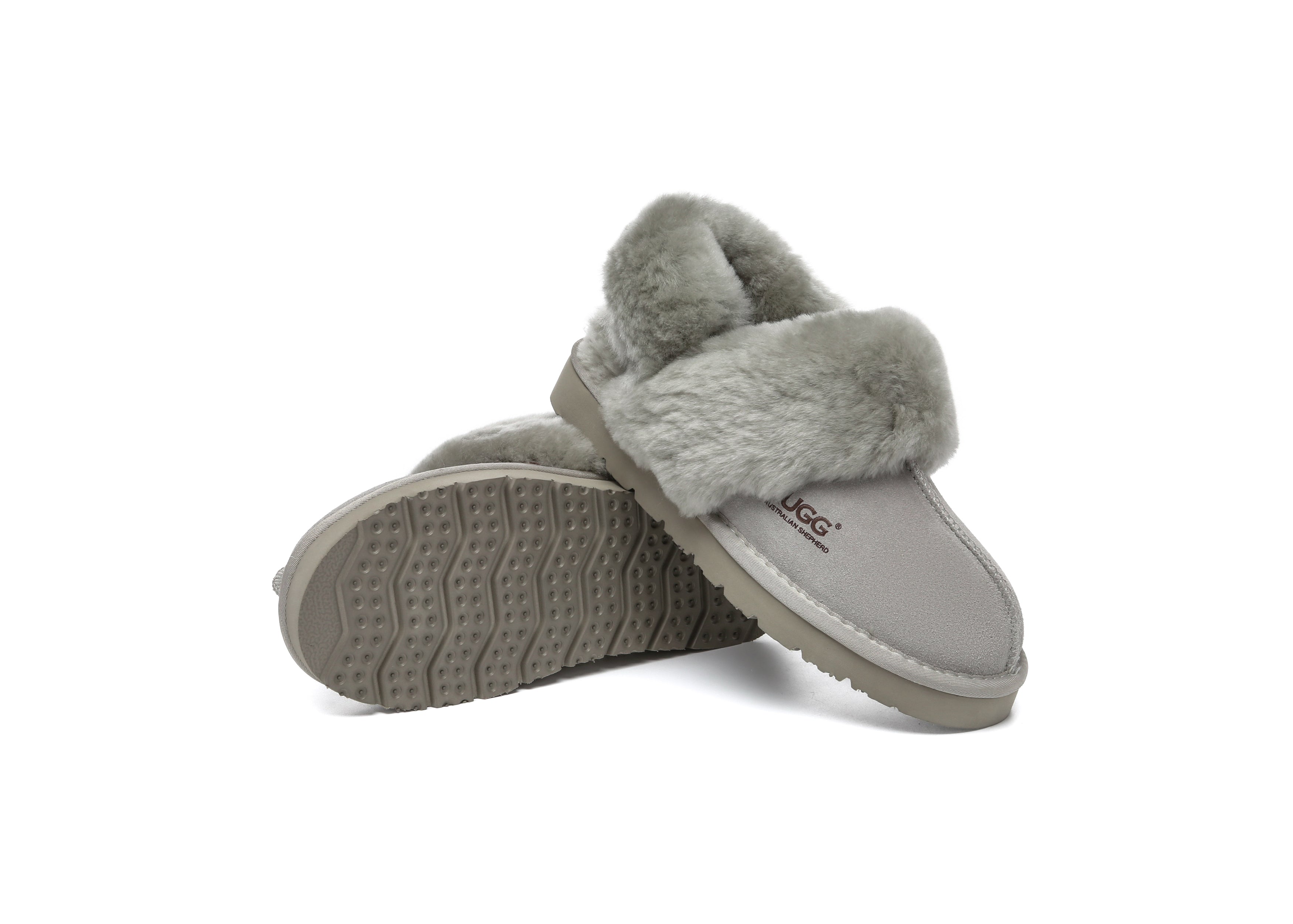 AUSTRALIAN SHEPHERD<sup>®</sup> Removable Wool Strap Slingback Muffin Fluffy