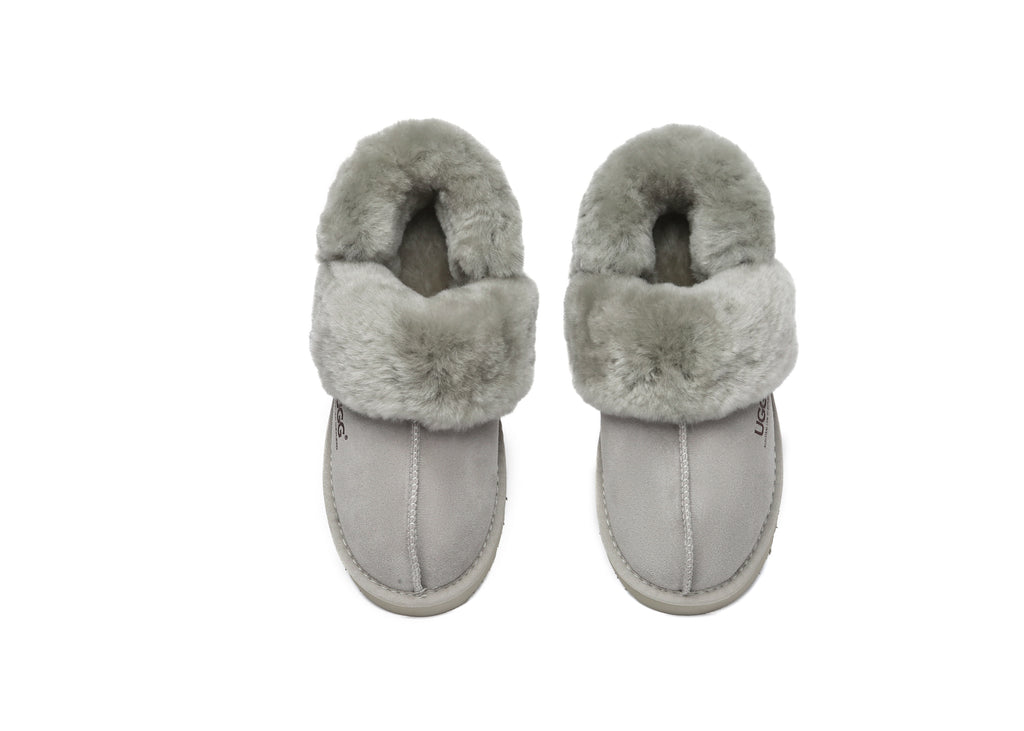AUSTRALIAN SHEPHERD<sup>®</sup> Removable Wool Strap Slingback Muffin Fluffy