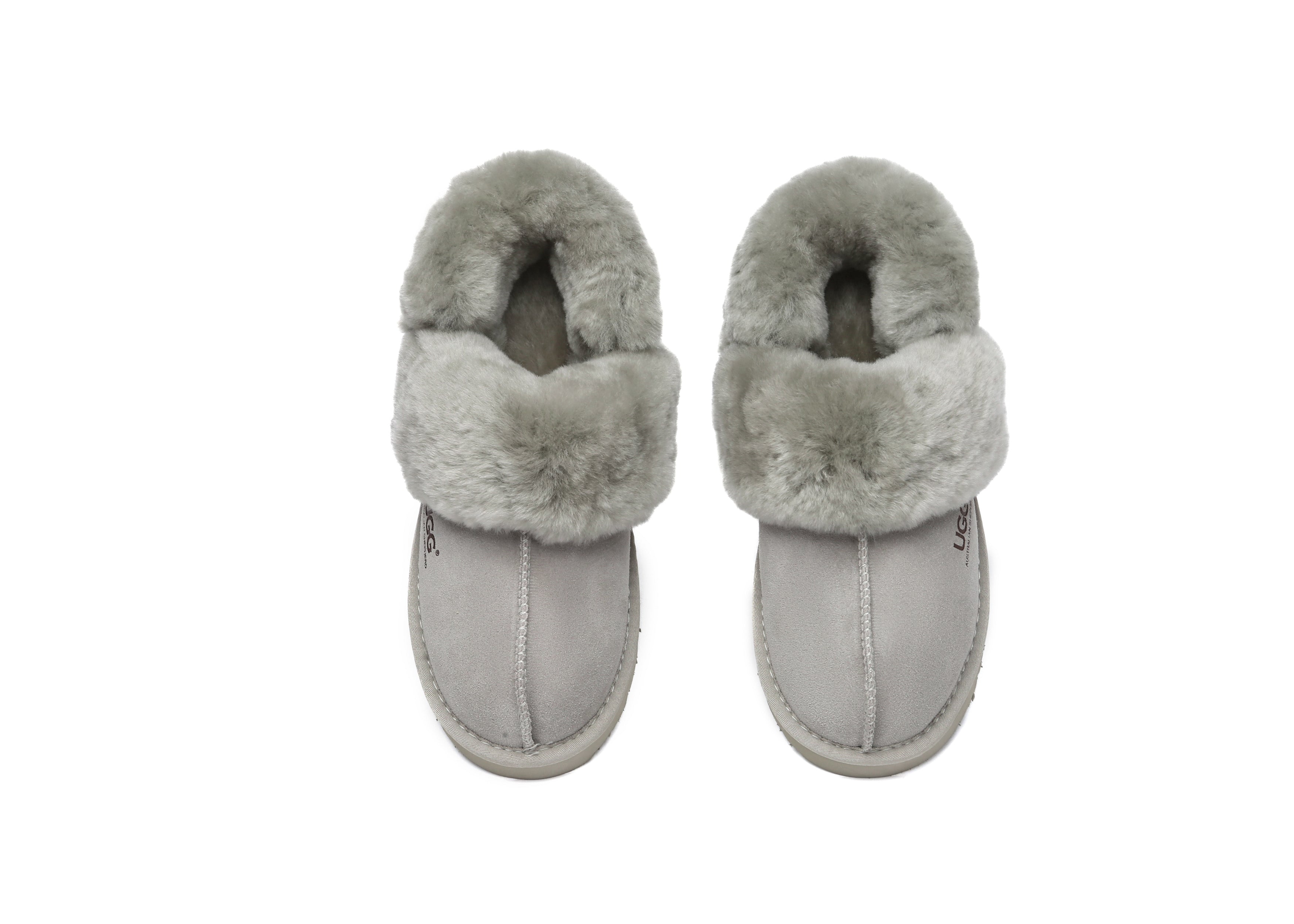AUSTRALIAN SHEPHERD<sup>®</sup> Removable Wool Strap Slingback Muffin Fluffy