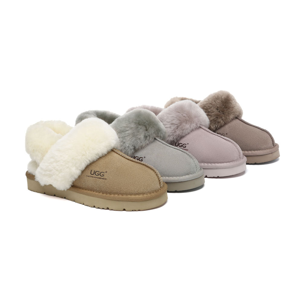 AUSTRALIAN SHEPHERD<sup>®</sup> Removable Wool Strap Slingback Muffin Fluffy
