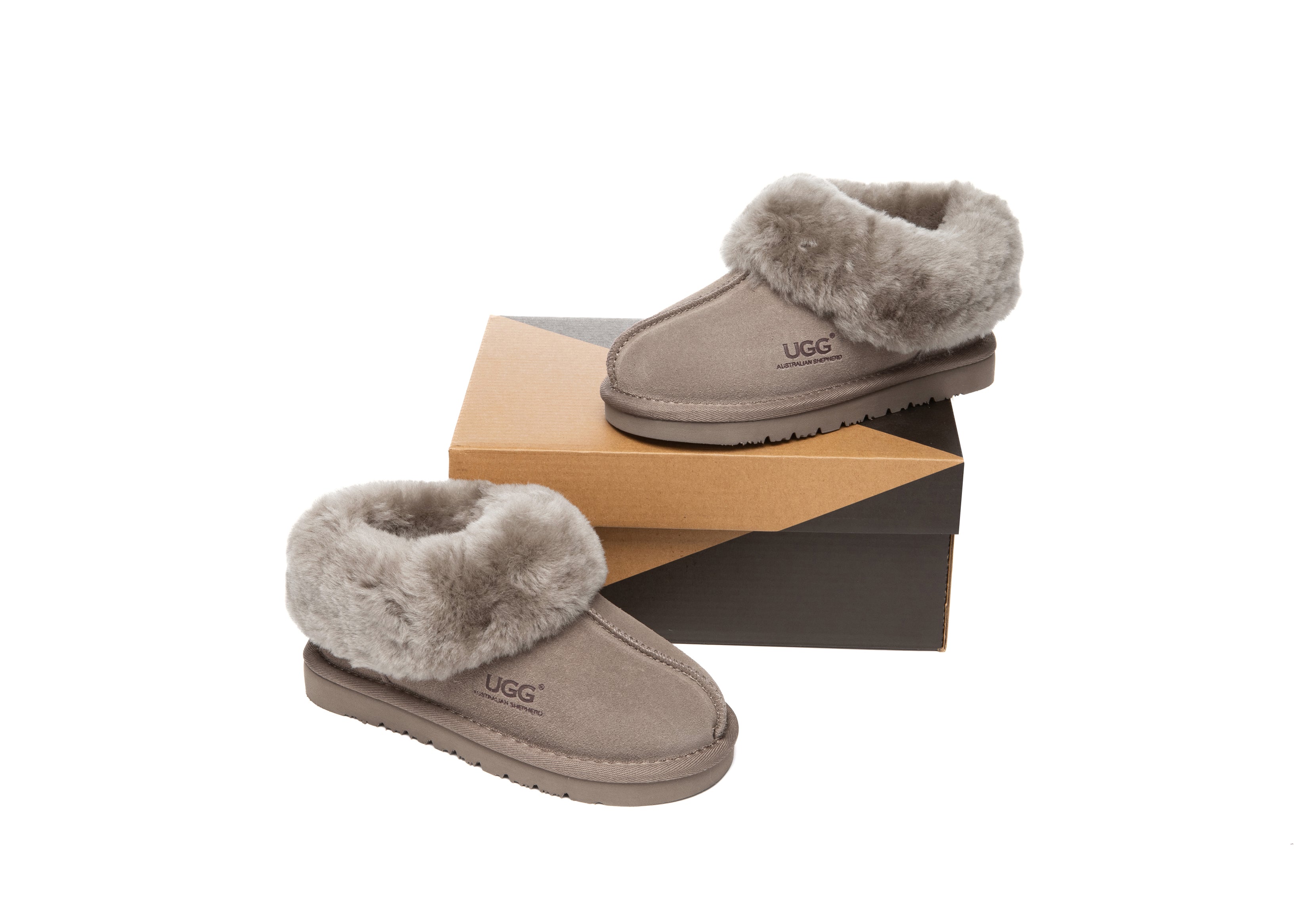 AUSTRALIAN SHEPHERD<sup>®</sup> Kids Sheepskin Wool Ankle Homey