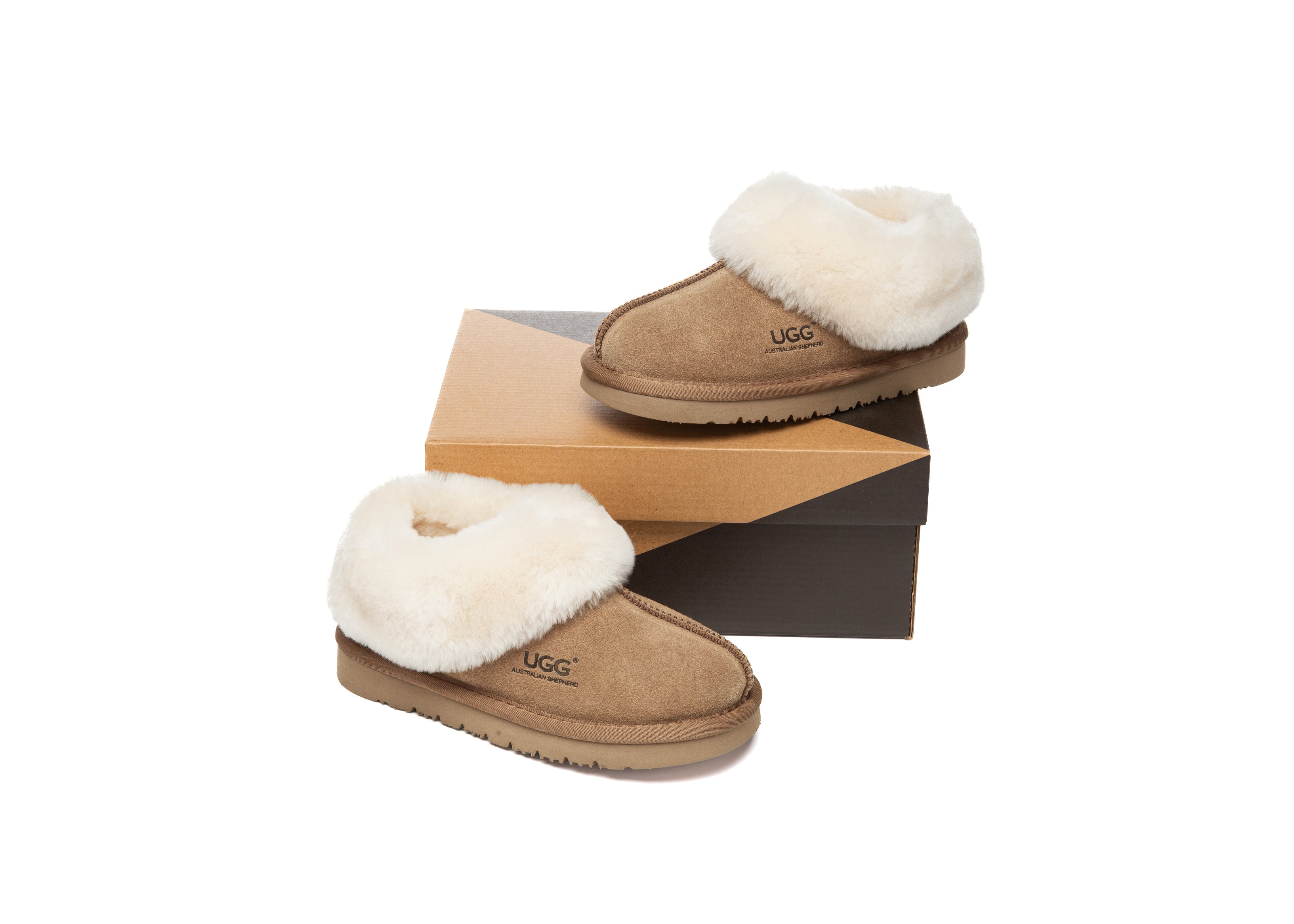 AUSTRALIAN SHEPHERD<sup>®</sup> Kids Sheepskin Wool Ankle Homey