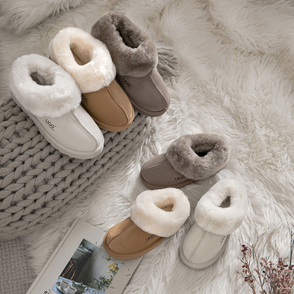 AUSTRALIAN SHEPHERD<sup>®</sup> Kids Sheepskin Wool Ankle Homey