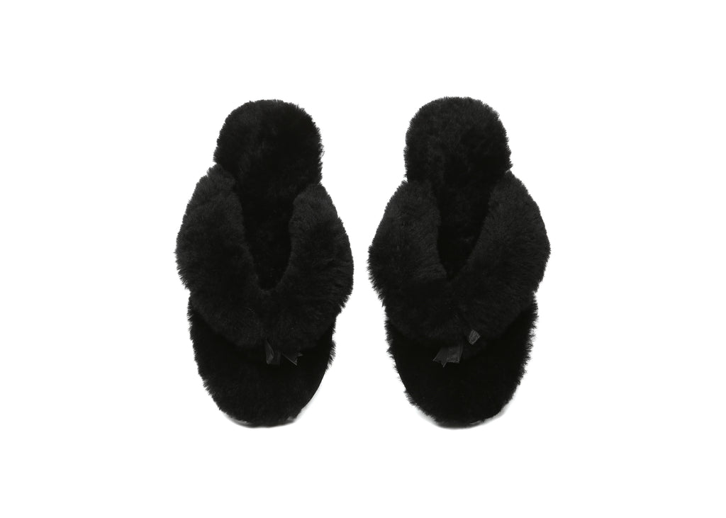 AUSTRALIAN SHEPHERD<sup>®</sup> UGG Thongs Women Fluffy Slides Farah
