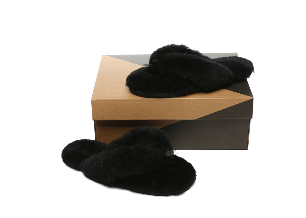 AUSTRALIAN SHEPHERD<sup>®</sup> UGG Thongs Women Fluffy Slides Farah