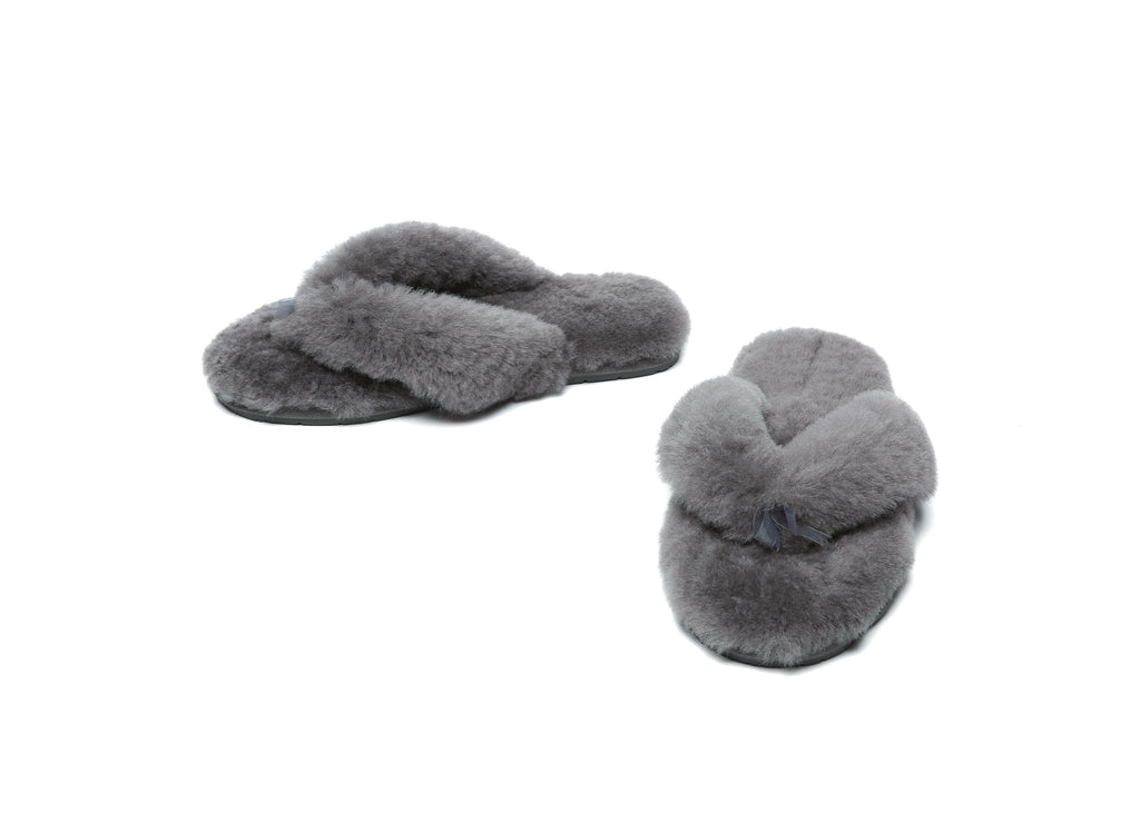 AUSTRALIAN SHEPHERD<sup>®</sup> UGG Thongs Women Fluffy Slides Farah