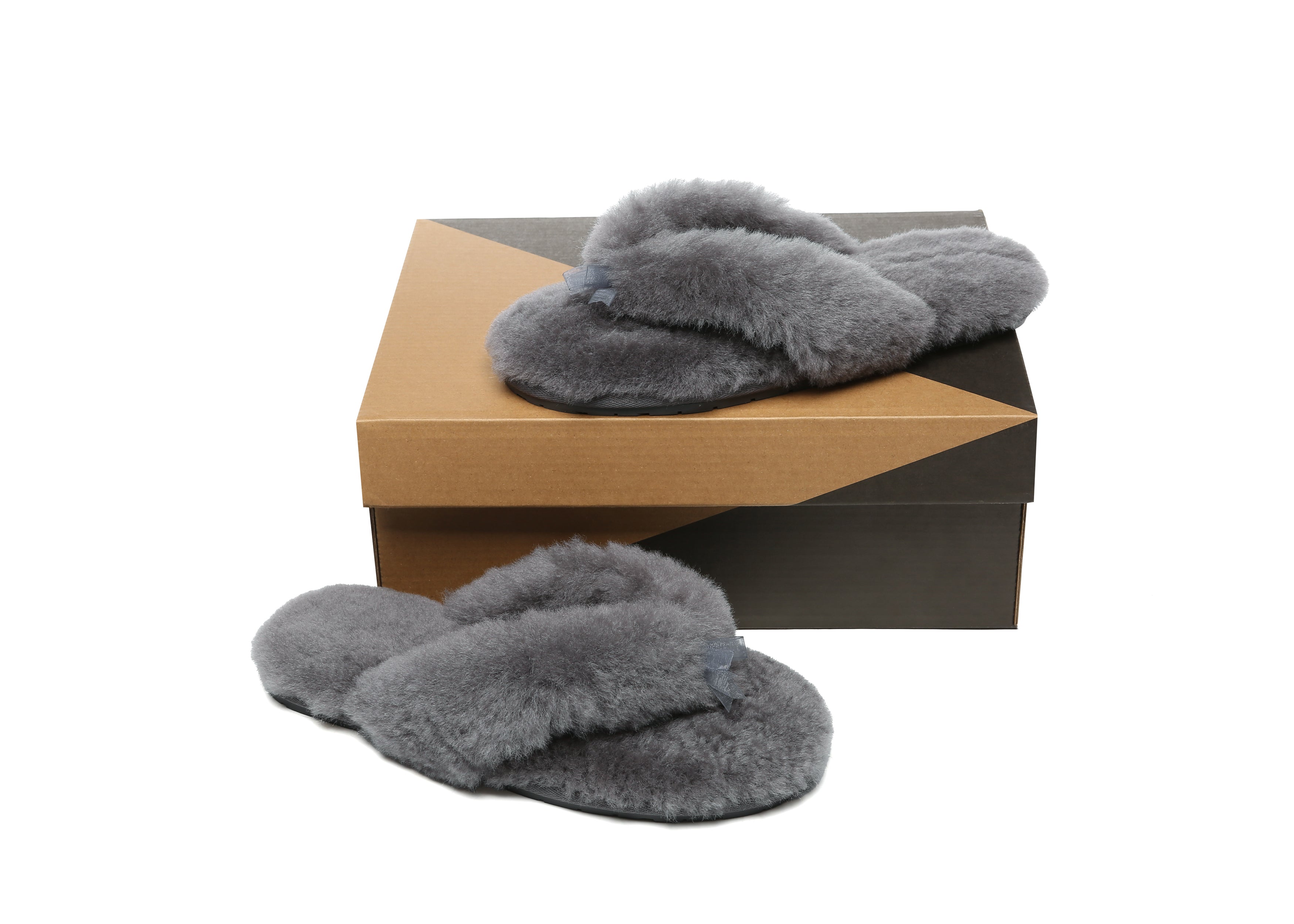 AUSTRALIAN SHEPHERD<sup>®</sup> UGG Thongs Women Fluffy Slides Farah