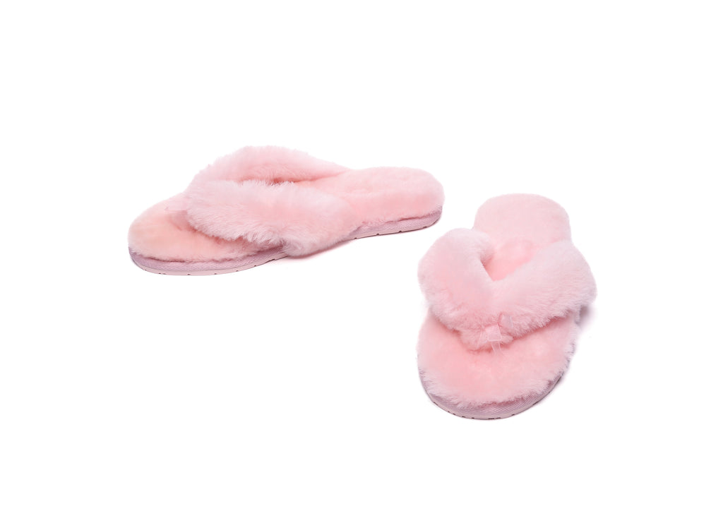 AUSTRALIAN SHEPHERD<sup>®</sup> UGG Thongs Women Fluffy Slides Farah