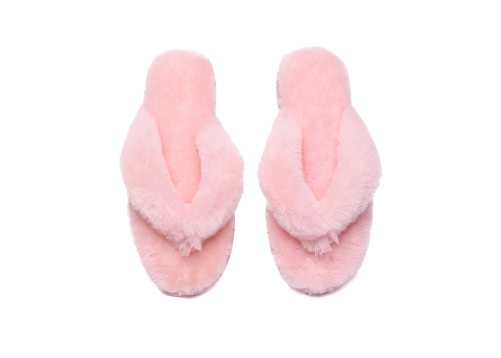 AUSTRALIAN SHEPHERD<sup>®</sup> UGG Thongs Women Fluffy Slides Farah
