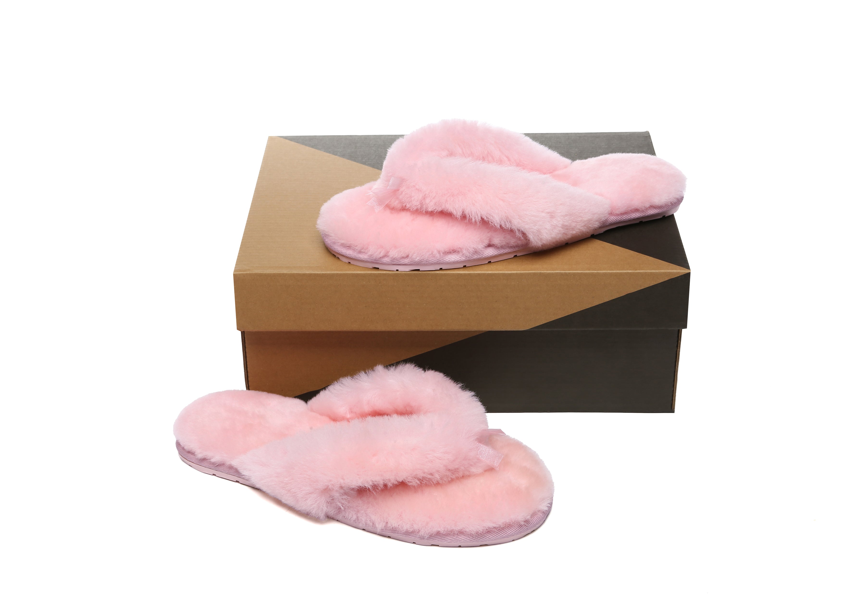 AUSTRALIAN SHEPHERD<sup>®</sup> UGG Thongs Women Fluffy Slides Farah