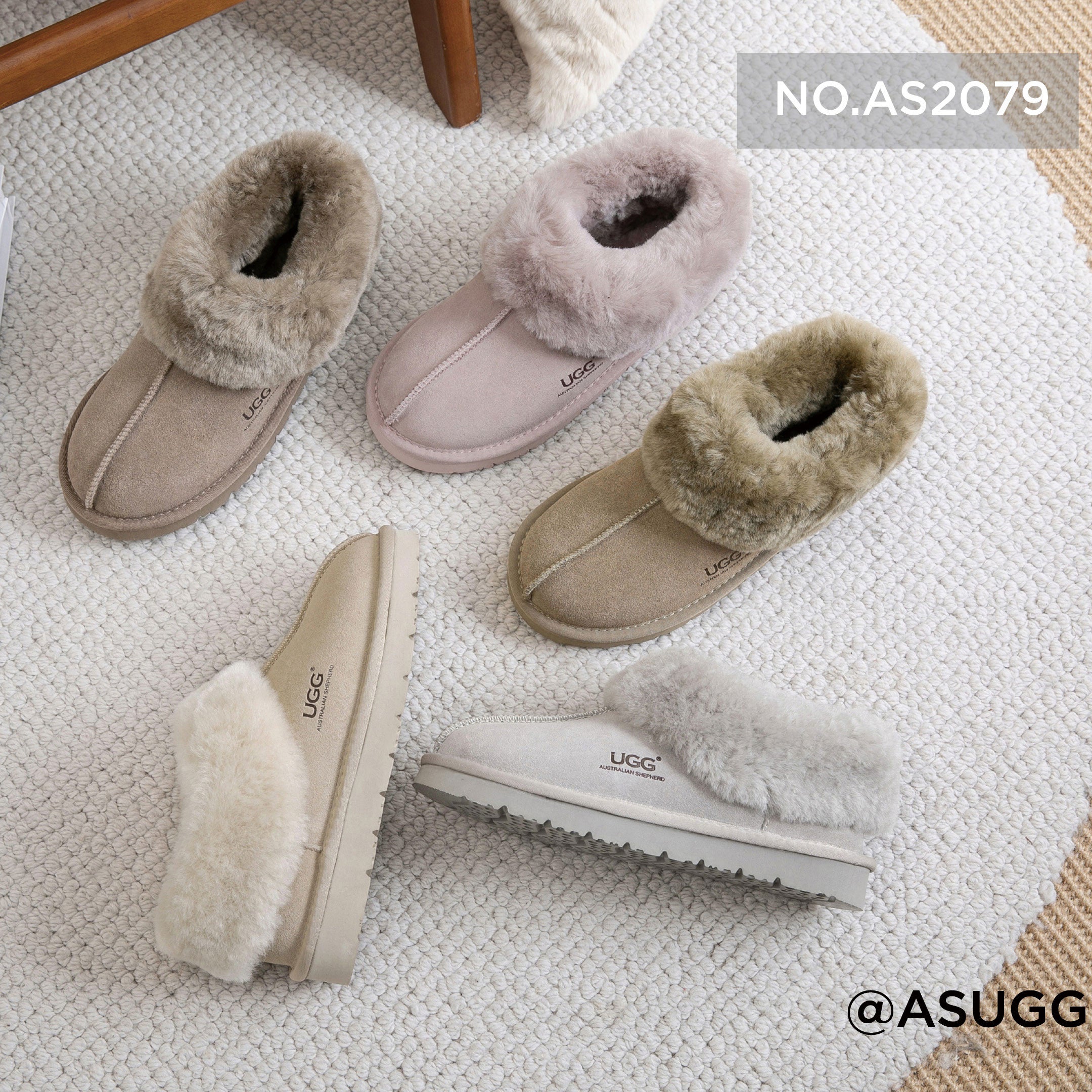 AUSTRALIAN SHEPHERD<sup>®</sup> Wool Ankle Homey Special Slippers
