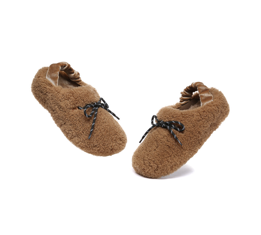 AUSTRALIAN SHEPHERD<sup>®</sup> Curly Barrett Women Curly Sheepskin Wool Slingback Barrett