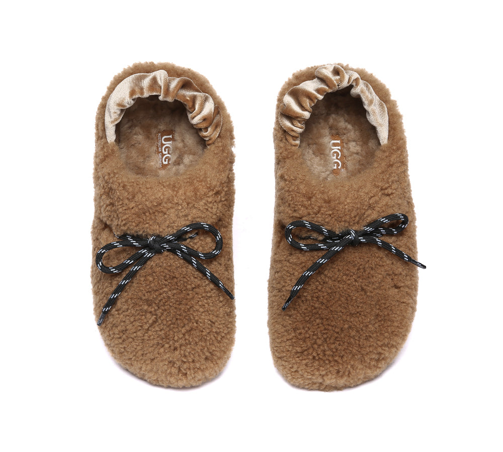 AUSTRALIAN SHEPHERD<sup>®</sup> Curly Barrett Women Curly Sheepskin Wool Slingback Barrett