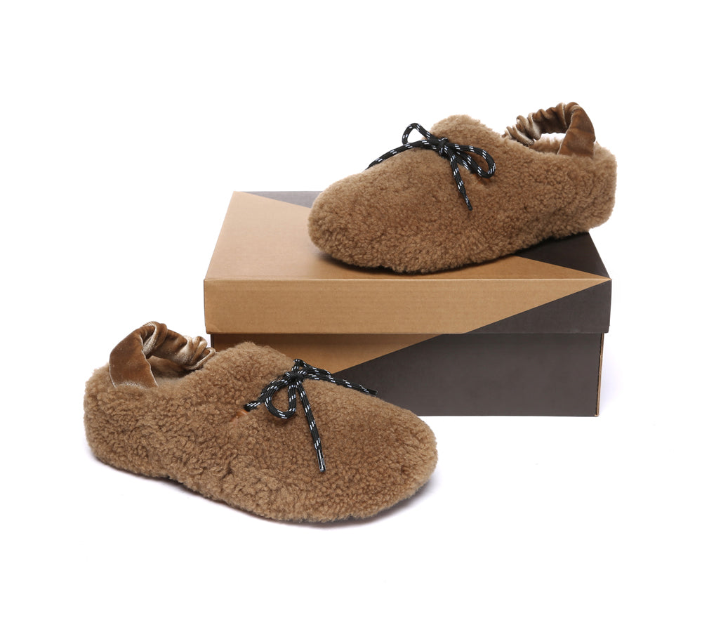 AUSTRALIAN SHEPHERD<sup>®</sup> Curly Barrett Women Curly Sheepskin Wool Slingback Barrett