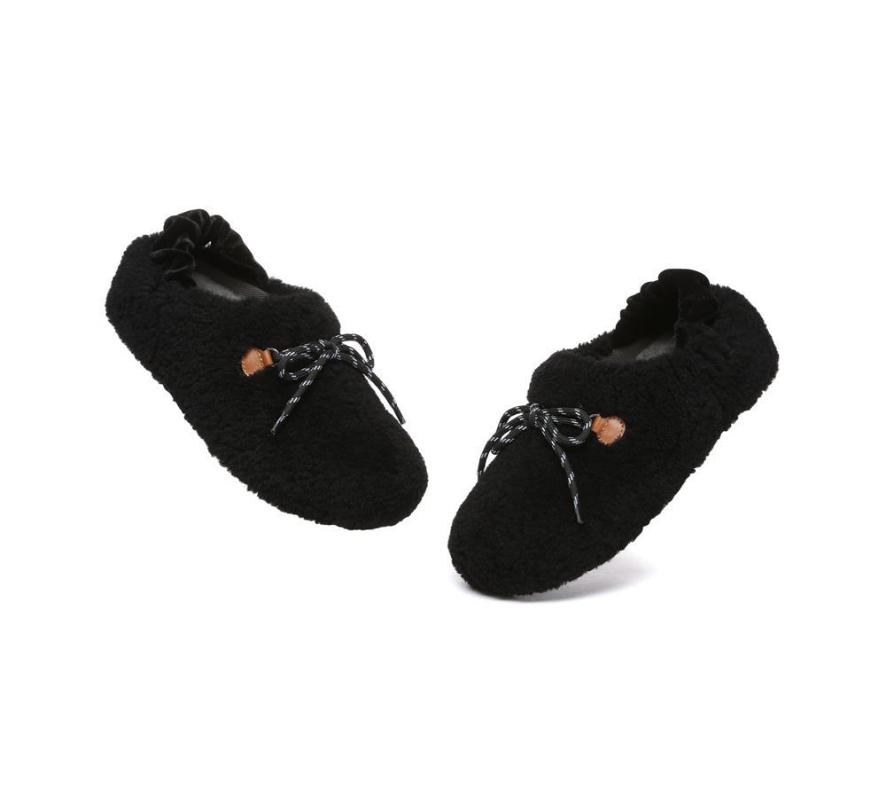 AUSTRALIAN SHEPHERD<sup>®</sup> Curly Barrett Women Curly Sheepskin Wool Slingback Barrett