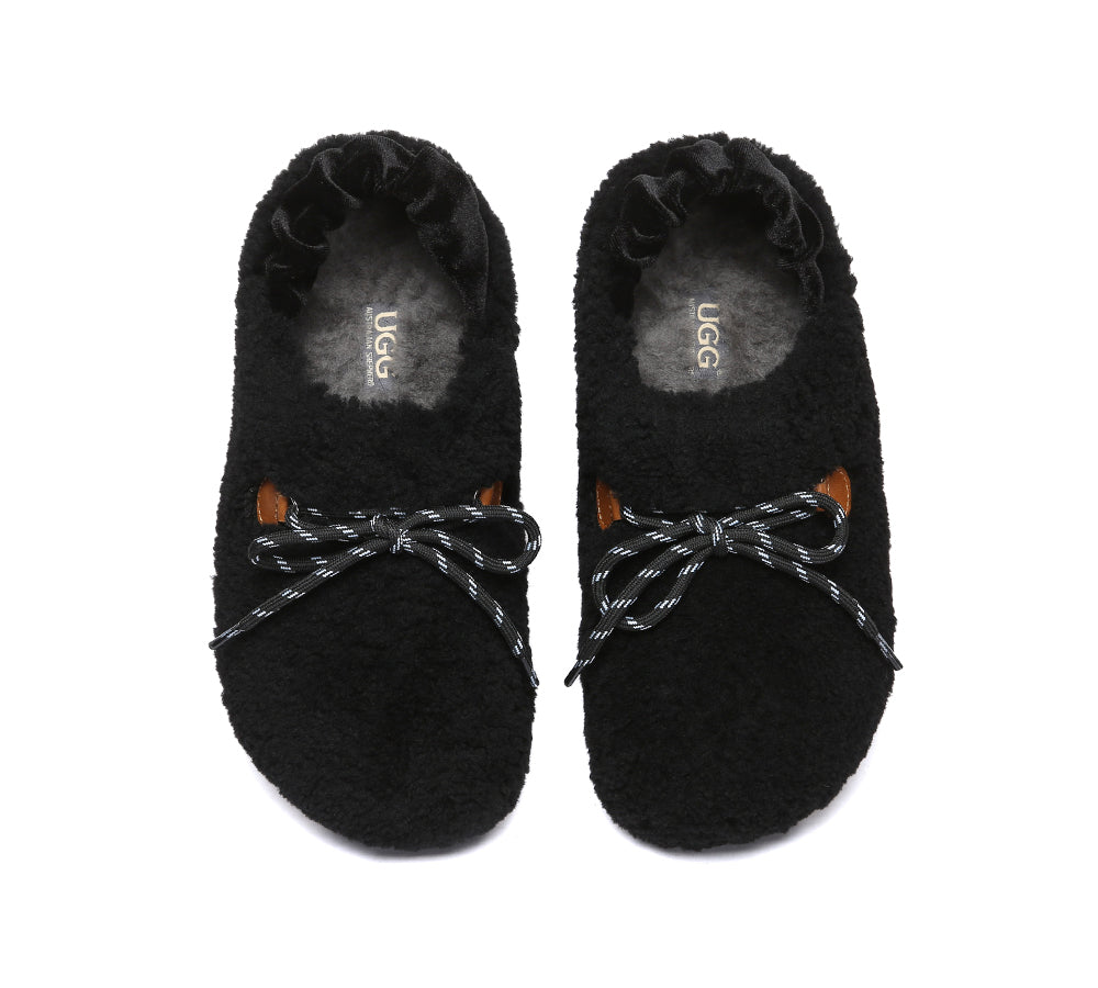 AUSTRALIAN SHEPHERD<sup>®</sup> Curly Barrett Women Curly Sheepskin Wool Slingback Barrett