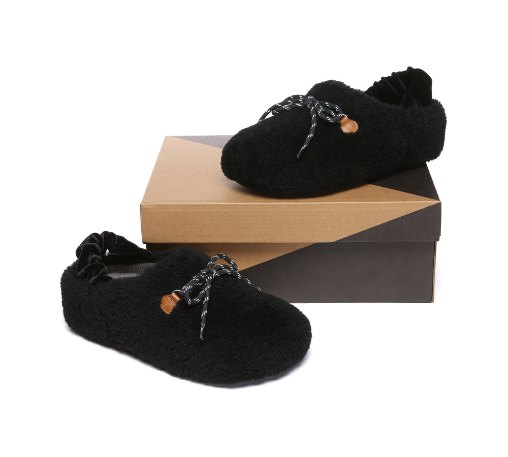 AUSTRALIAN SHEPHERD<sup>®</sup> Curly Barrett Women Curly Sheepskin Wool Slingback Barrett