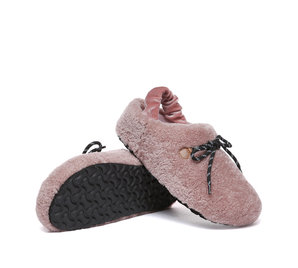 AUSTRALIAN SHEPHERD<sup>®</sup> Curly Barrett Women Curly Sheepskin Wool Slingback Barrett