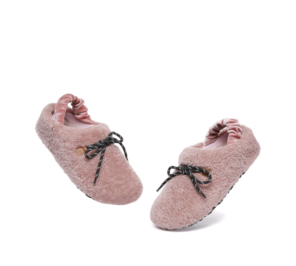 AUSTRALIAN SHEPHERD<sup>®</sup> Curly Barrett Women Curly Sheepskin Wool Slingback Barrett