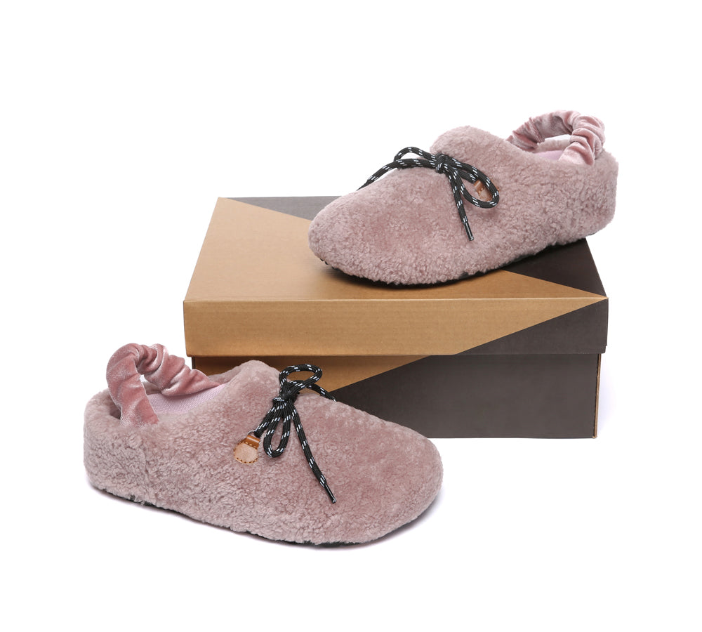 AUSTRALIAN SHEPHERD<sup>®</sup> Curly Barrett Women Curly Sheepskin Wool Slingback Barrett