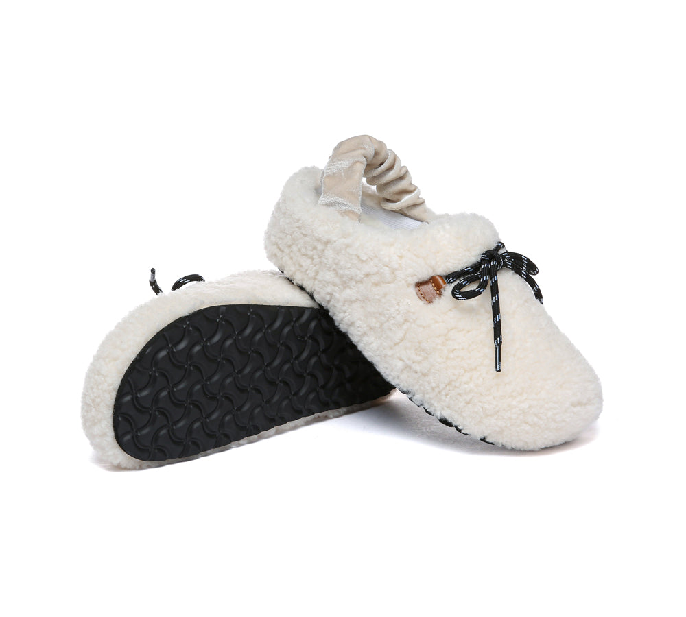 AUSTRALIAN SHEPHERD<sup>®</sup> Curly Barrett Women Curly Sheepskin Wool Slingback Barrett