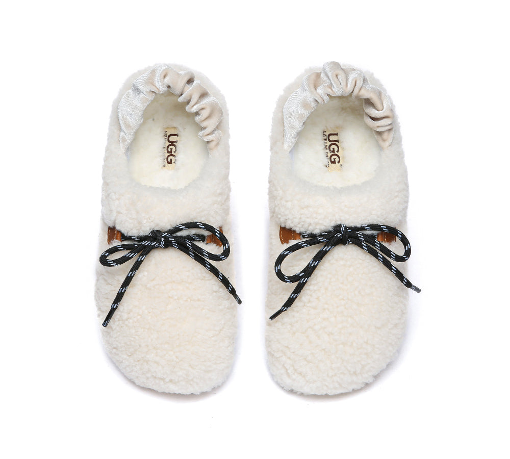 AUSTRALIAN SHEPHERD<sup>®</sup> Curly Barrett Women Curly Sheepskin Wool Slingback Barrett